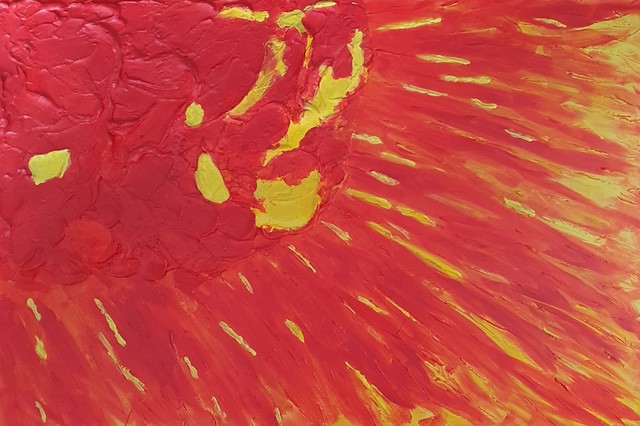 Nr 001 Meine Sonne 120x80 cm Jahr 2001